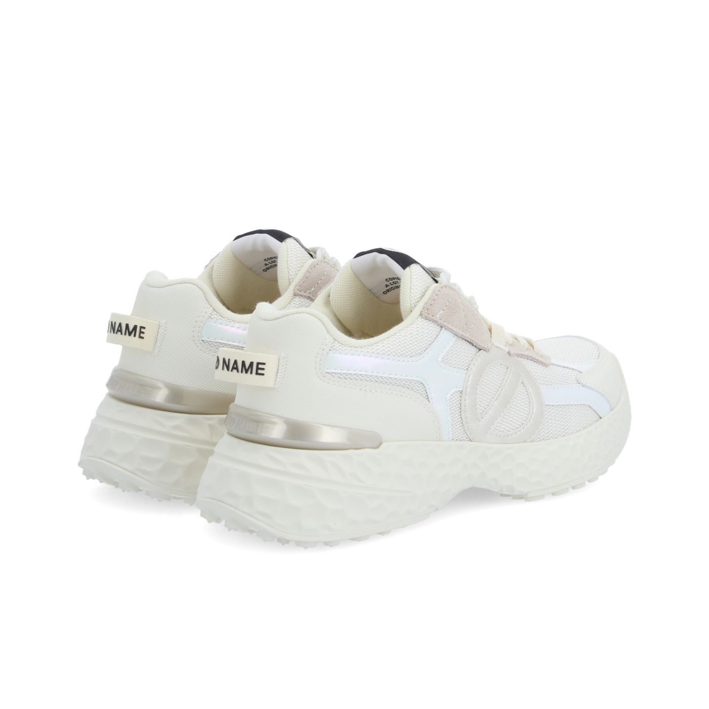 CARTER 2.0 RUNNER W - KNIT/STAMP/SDE - BLANC CASSE/BEIGE